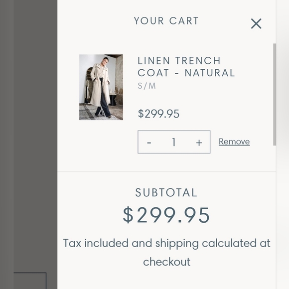 Women's Trench coat, cream Color - Picture 2 of 5